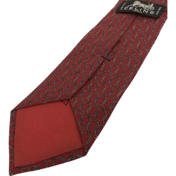 233128BR (S1) Celine Tie Rope Pattern Multicolor Silk - Picture 5 of 8